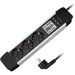 Logilink 3 utas aljzatcsík, LCD kijelző, valós idejű energiafogyasztás/CO2 kibocsátás
