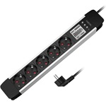 Logilink 5 utas aljzatcsík, LCD kijelző, valós idejű energiafogyasztás/CO2 kibocsátás