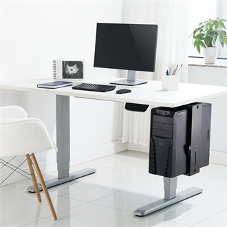 Logilink Adjustable Under-Desk CPU Mount, easy-locking,360°