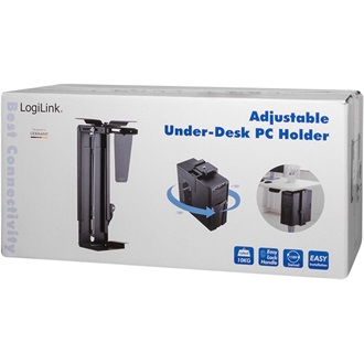 Logilink Adjustable Under-Desk CPU Mount, easy-locking,360°