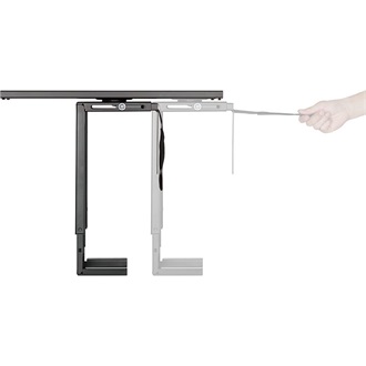 Logilink Adjustable under desk CPU mount, sliding track, easy-locking