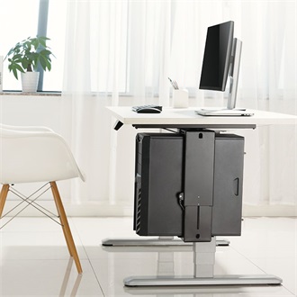 Logilink Adjustable under desk CPU mount, sliding track, easy-locking