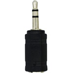 LogiLink Jack stereo 3,5mm (3pin) -> Jack stereo 2,5mm M/F adapter fekete