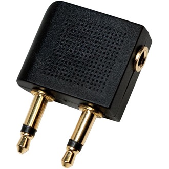 LogiLink 2db Jack 3,5mm -> 1db Jack stereo 3,5mm (3pin) M/F adapter fekete