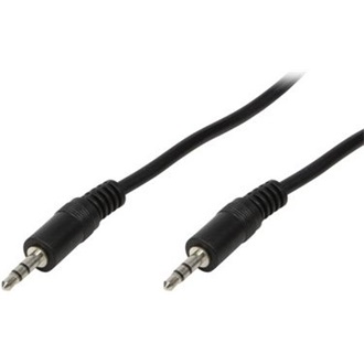 LogiLink Jack stereo 3,5mm (3pin) -> Jack stereo 3,5mm (3pin) M/M audio kábel 10m fekete