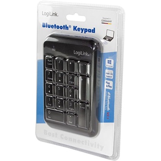 Logilink Billentyűzet, Bluetooth 5.1, 17 billentyű, fekete