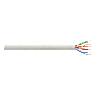 LogiLink CAT5e UTP adatkábel 305m fehér CCA, fali