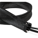 Logilink Cable FlexWrap with Zipper, 1,0m,50mm, black
