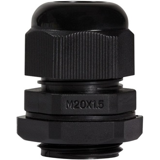 Logilink Cable Gland M20, IP68, black, set with 10 pcs.