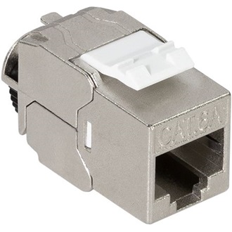 LogiLink RJ45 CAT6A UTP keystone modul fém 24db