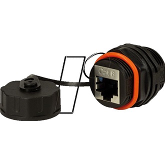 Logilink Cat.6A ipari válaszfalcsatlakozó 2 x RJ45