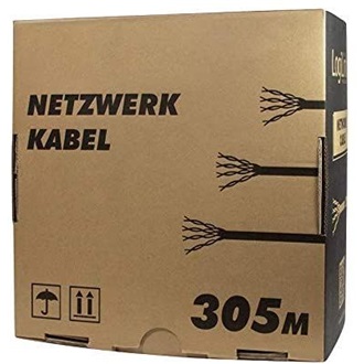 LogiLink EconLine CU CAT7 S/FTP adatkábel 305m fehér fali