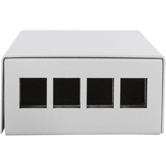 Logilink Consolidation point box  4-port, desk/wall/rail mounting, grey