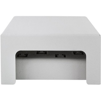 Logilink Consolidation point box  4-port, desk/wall/rail mounting, grey