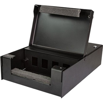 Logilink Consolidation point box for 4 keystone jacks, black