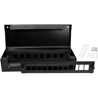 Logilink Consolidation point box for 8 or 12 keystone modules, black