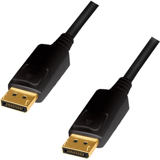 LogiLink DisplayPort 1.2 -> DisplayPort 1.2 M/M video kábel 2m fekete CCS