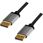 LogiLink DisplayPort 1.2 -> DisplayPort 1.2 M/M video kábel 5m fekete-szürke