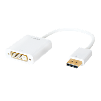 LogiLink DisplayPort 1.2 -> DVI-D M/F adapter 0.2m fehér