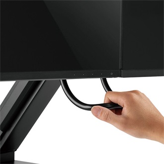 Logilink Dual Monitor mount, 17"-27", steel, space-saving