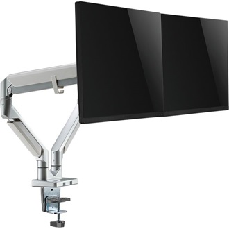 Logilink Dual Monitor mount, 17"-32", aluminum, gas spring, curved screens