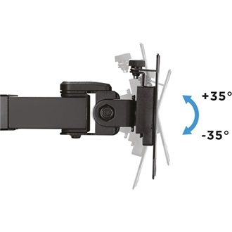 Logilink Dual Monitor mount, 17"-32", steel, 360° VESA plate, arm length: 380mm