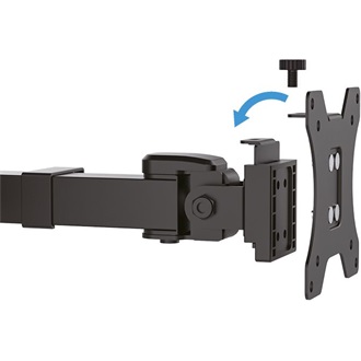 Logilink Dual Monitor mount, 17"-32", steel, 360° VESA plate, arm length: 380mm