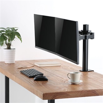 Logilink Dual Monitor mount, 17"-32", steel, 360° VESA plate, arm length: 380mm
