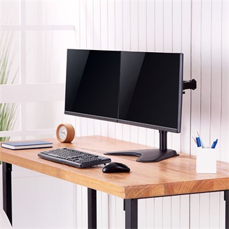 Logilink Dual Monitor stand, 17"-32", steel,  360° VESA plate