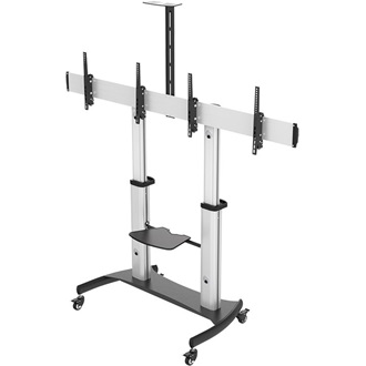 Logilink Dual TV-Monitor görgős állvány, 37-60", állítható magasságú