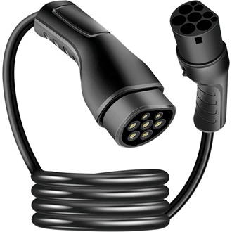 LogiLink Type 2 -> Type 2 M/F EV töltőkábel 5m fekete 20A, 11kW