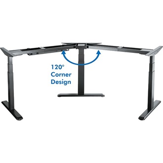 Logilink Electrically adjustable sit-stand desk frame, 120° angled