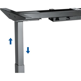 Logilink Electrically adjustable sit-stand desk frame, 120° angled