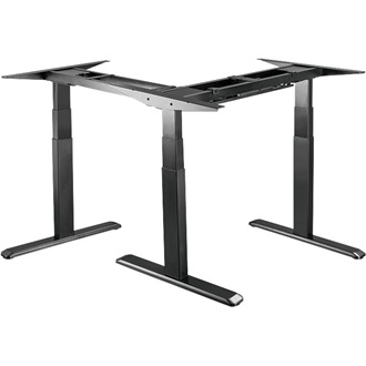 Logilink Electrically adjustable sit-stand desk frame, 90° L-shape