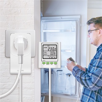 Logilink Energiaköltség mérő CO2 kibocsátás számítással és hosszabbító kábellel