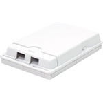 Logilink FTTH Surface mount box, 2 ports, white
