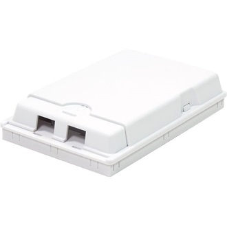 Logilink FTTH Surface mount box, 2 ports, white