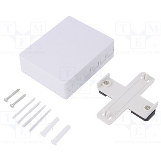 Logilink FTTH Surface mount box, 4 ports, white
