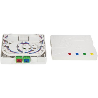 Delock FTTH 2db SC/APC csatlakozódoboz 30m fehér OS2, 9/125 kábellel