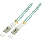 LogiLink LC/UPC duplex -> LC/UPC duplex M/M adatkábel 5m türkiz OM3, 50/125µm