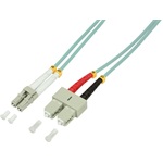 LogiLink LC/UPC duplex -> SC/UPC duplex M/M adatkábel 0.5m türkiz OM3, 50/125µm