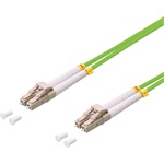 LogiLink LC/UPC duplex -> LC/UPC duplex M/M adatkábel 1m zöld OM5, 50/125µ