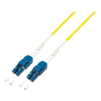 LogiLink Uniboot LC/UPC duplex -> LC/UPC duplex M/M adatkábel 0.5m sárga OS2, 9/125µ