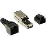 LogiLink RJ45 CAT6A UTP csatlakozó dugó fekete árnyékolt