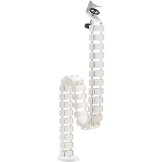 Logilink Flexibilis kábelcsatorna, Clamp-On változat, 1347x129 mm, fehér