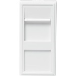 Logilink French Face Plate modular insert 22.5*45 mm,  white