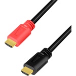 LogiLink HDMI 2.0 -> HDMI 2.0 M/M aktív video kábel 15m fekete-piros