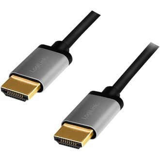 LogiLink HDMI 2.0 -> HDMI 2.0 M/M video kábel 3m fekete-szürke Premium