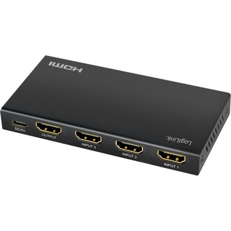 Logilink HDMI kapcsoló, 3x1 port, 4K/60 Hz, HDCP, HDR, CEC, RC