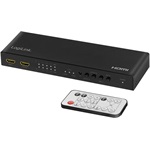 Logilink HDMI mátrix kapcsoló 4x2 portos, 4K/60 Hz, HDR, ARC, RC